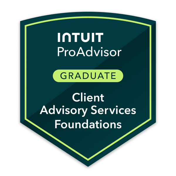 Intuit Client Advisory Services Foundations Graduate badge